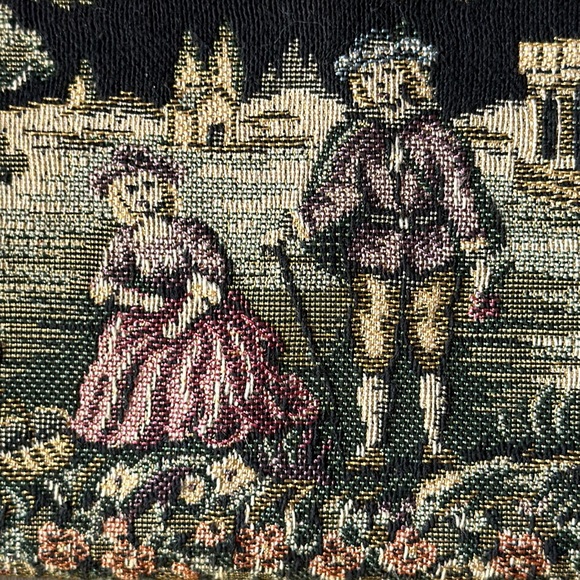 Baronet Fifth Avenue Fine Leathergoods vintage tapestry and leather wallet - Picture 13 of 14